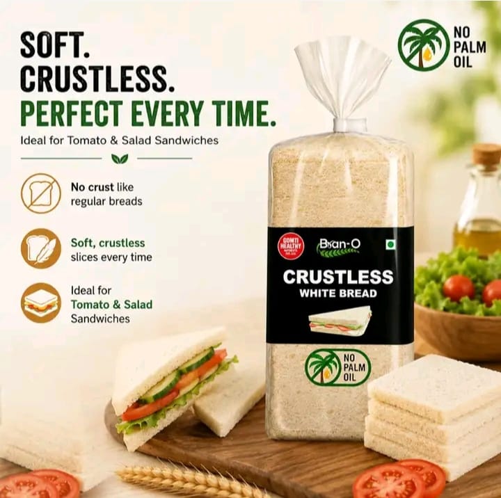 BranO Plus Crustless White Bread 4