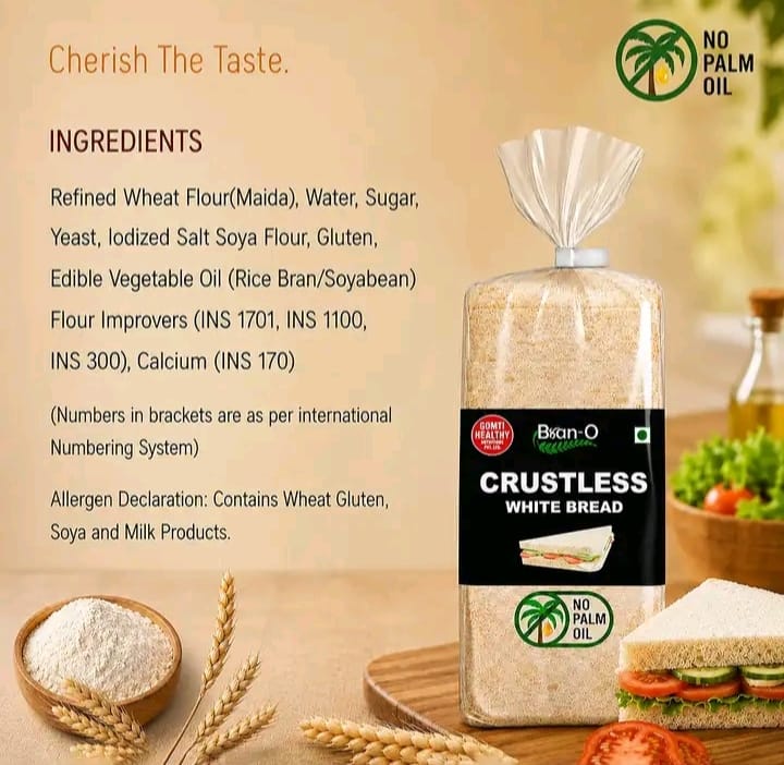 BranO Plus Crustless White Bread 5