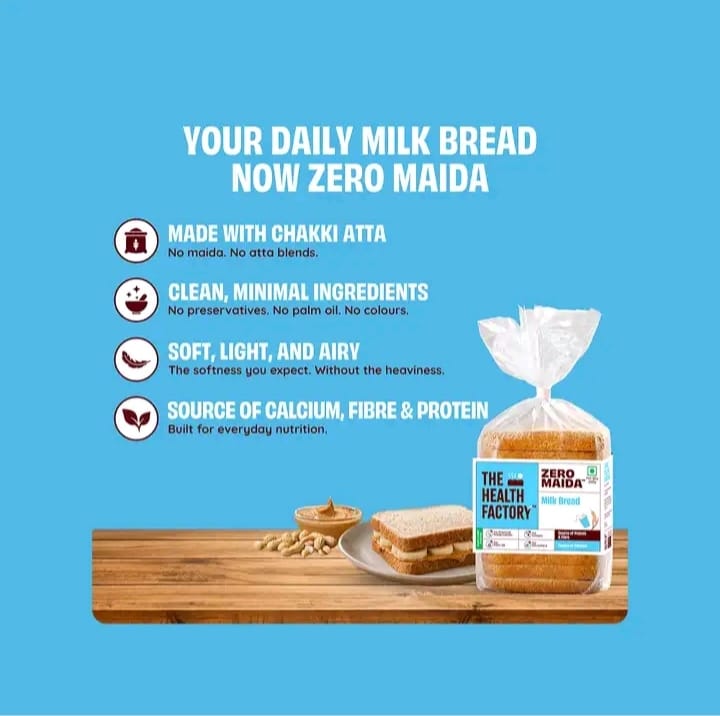 The Health Factory Zero Maida Milk Bread 4