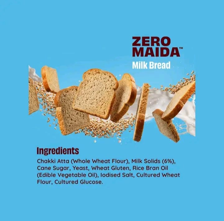 The Health Factory Zero Maida Milk Bread 3