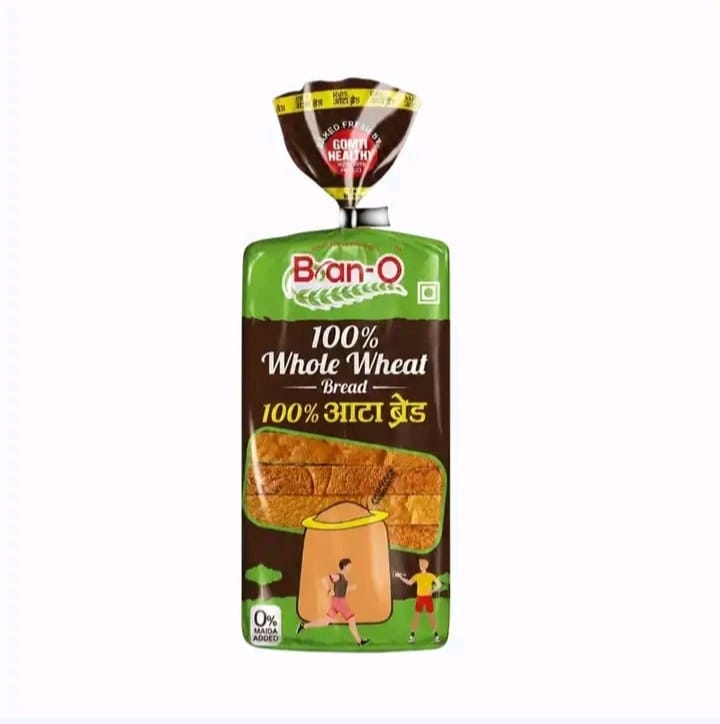 BranO 100% Atta Whole Wheat Bread 0% Maida