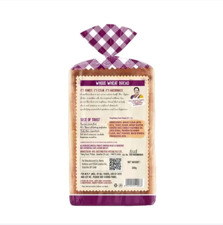 Naturbaked Whole Wheat Bread (Zero Maida) 4