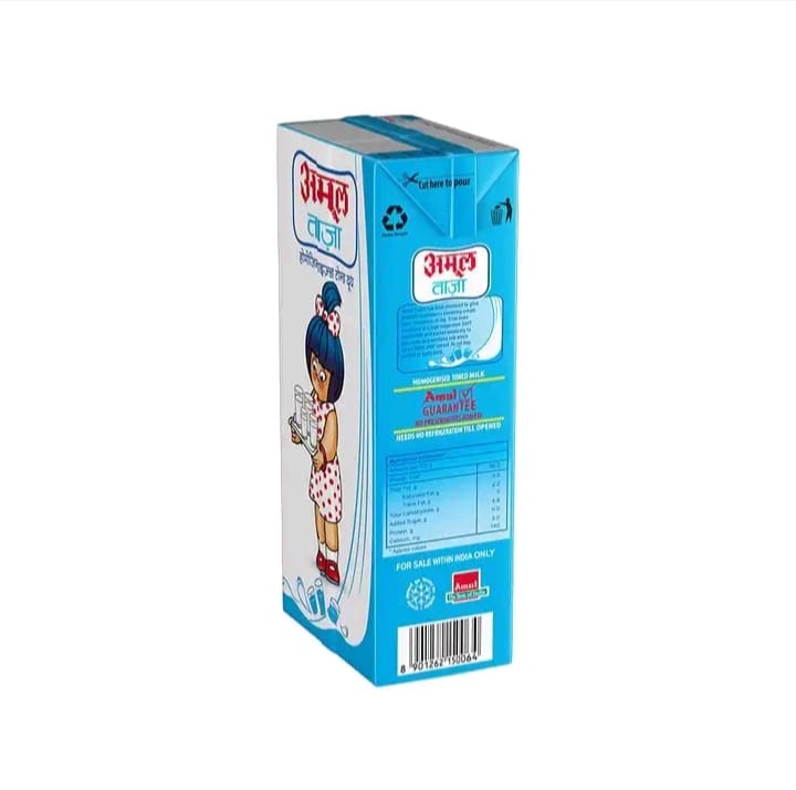 Amul Taaza Homogenised Toned Milk 2