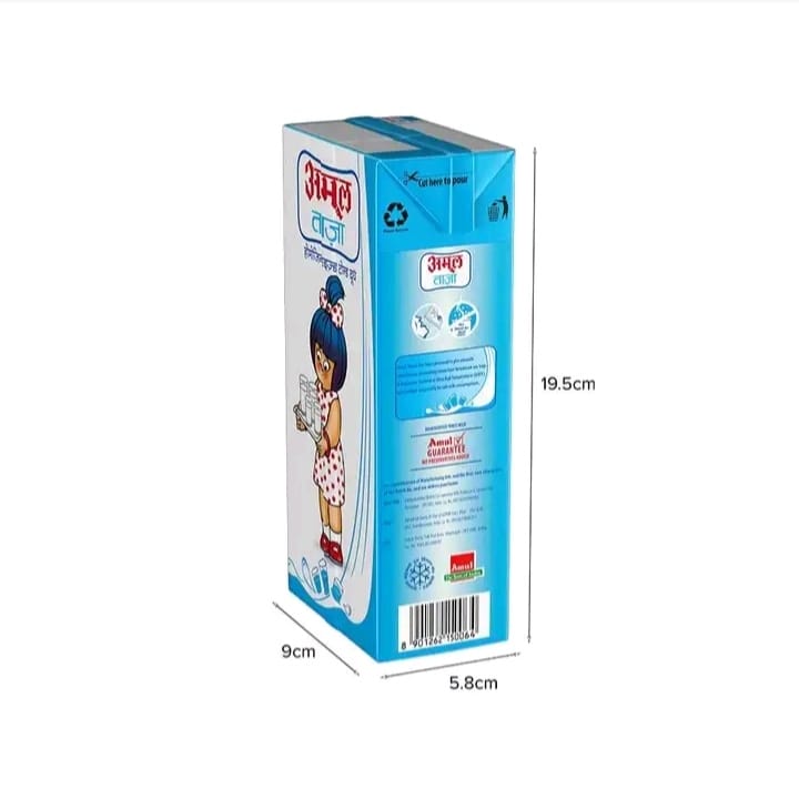 Amul Taaza Homogenised Toned Milk 3