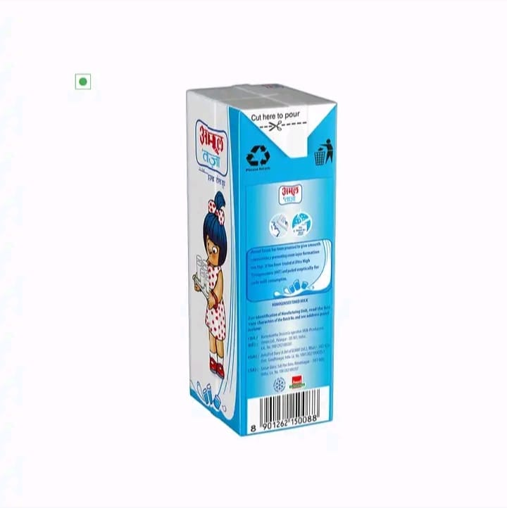 Amul Taaza Toned Milk 3