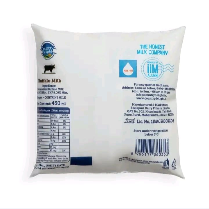 Country Delight Buffalo Fresh Milk 3